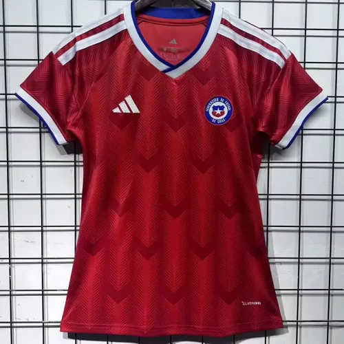 26-27 Chile Home Women Soccer Jersey (女)