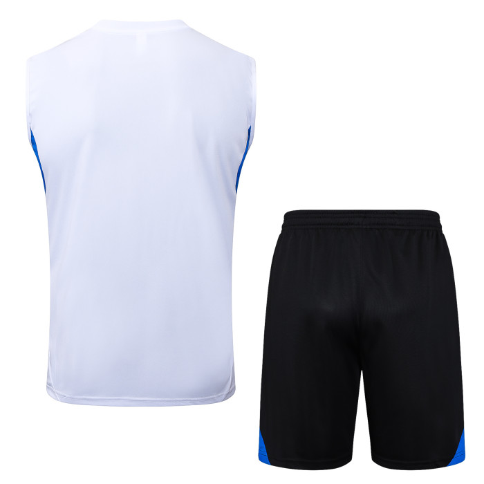 25-26 Man Utd White Tank top and shorts suit