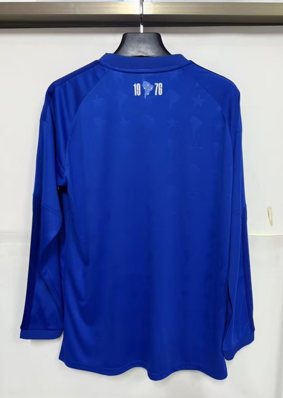 26-27 Cruzeiro Home Fans Long Sleeves Soccer Jersey