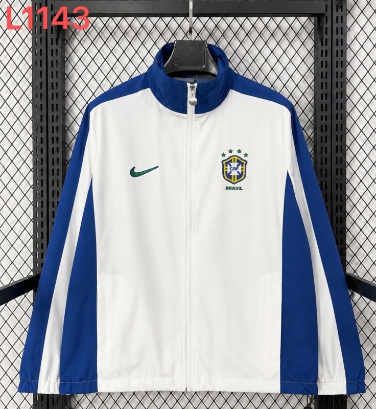 1998 Brazil White Windbreaker