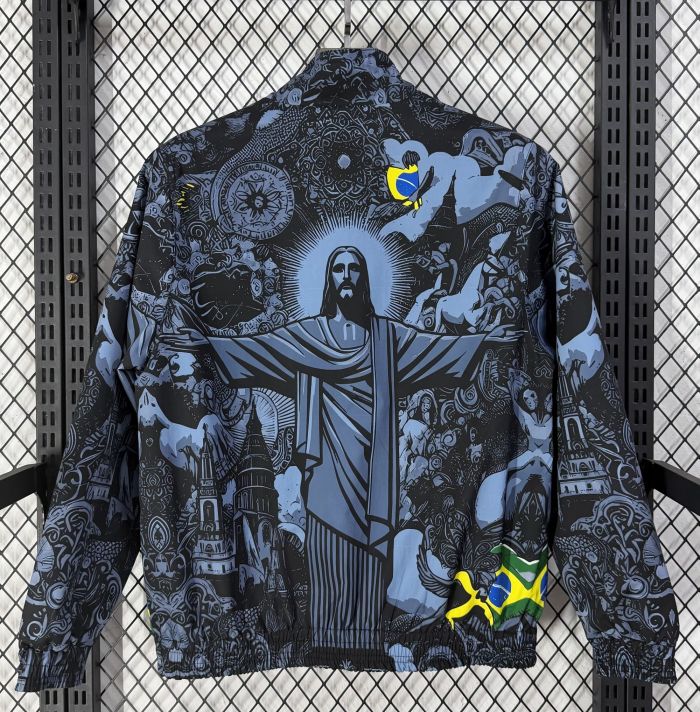 26-27 Brazil Purple & Blue Double Sided Windbreaker (双面风衣)