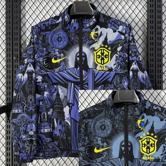 26-27 Brazil Purple & Blue Double Sided Windbreaker (双面风衣)
