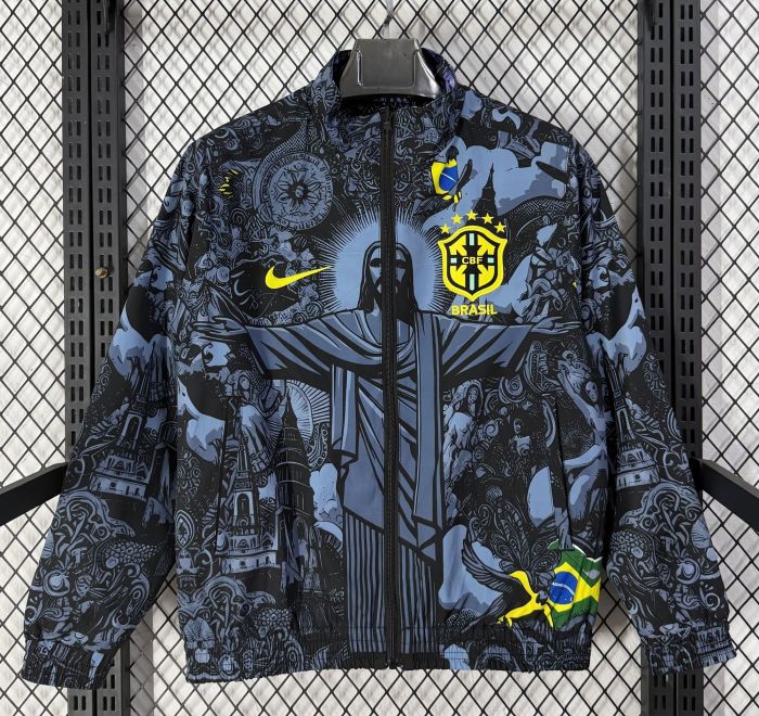 26-27 Brazil Purple & Blue Double Sided Windbreaker (双面风衣)