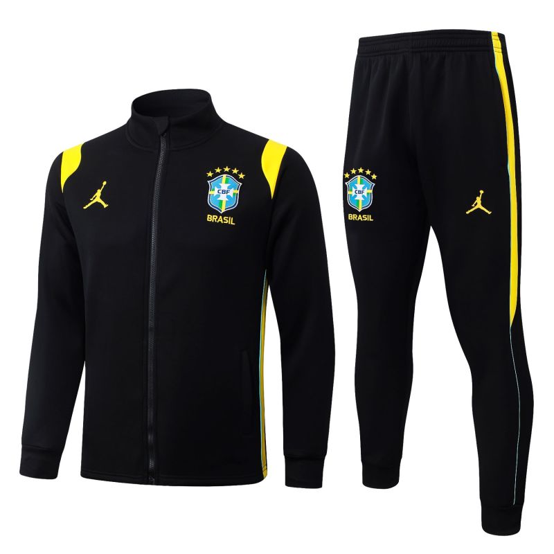 26-27 Brazil Black Jacket Tracksuit