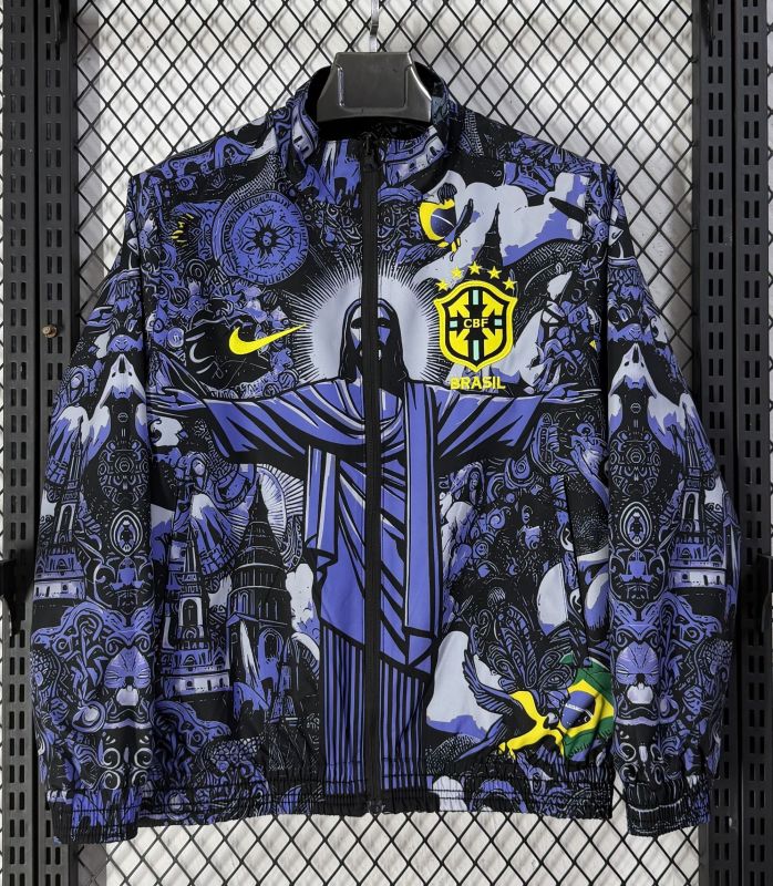 26-27 Brazil Purple & Blue Double Sided Windbreaker (双面风衣)