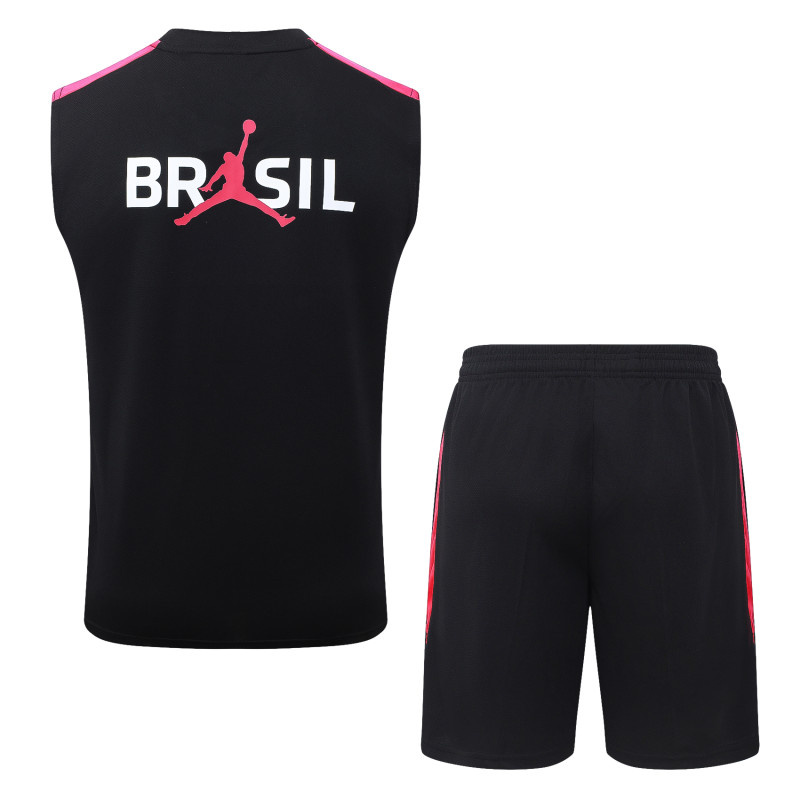 26-27 Brazil Black Tank top and shorts suit