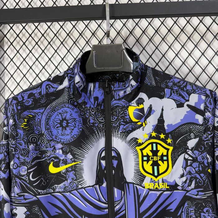 26-27 Brazil Purple & Blue Double Sided Windbreaker (双面风衣)