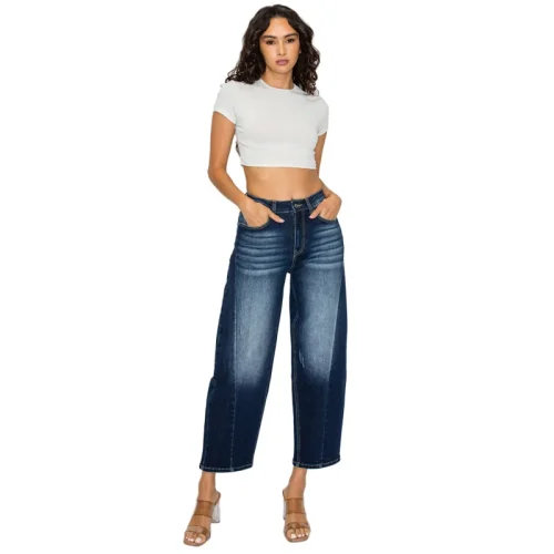 PREJEAN Women's Curved Blade Jeans