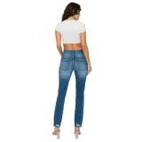 PREJEAN Women's High Rise Stretch Skinny Jeans with Wide Waistband Design