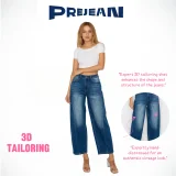PREJEAN Women's Curved Blade Jeans