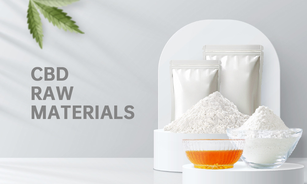 99% pure CBD isolate powder in bulk packaging
