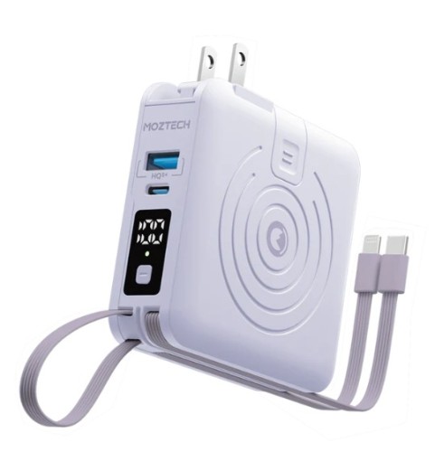 【MOZTECH 萬能充 Pro】10000mAh 行動電源｜15W 磁吸無線充