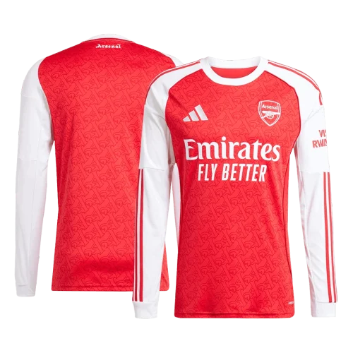 Arsenal Long Sleeve Jersey Home Football Shirt 2025-26