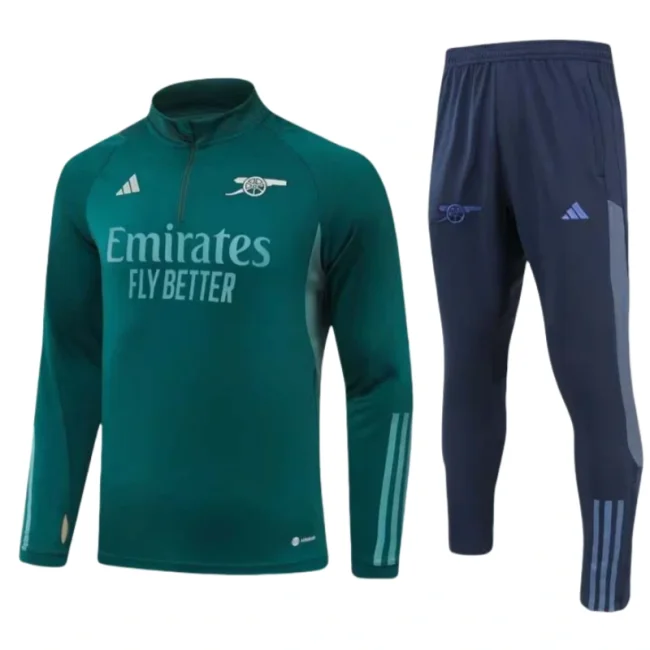 Arsenal Half-Pull Training Suit Green Football Shirt 2023/2024