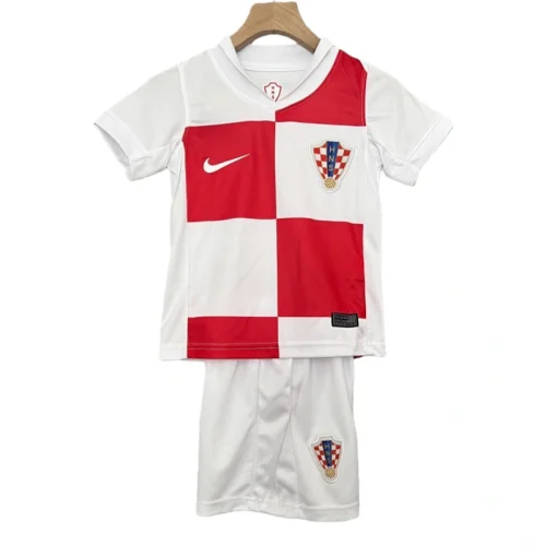 Croatia Home Kids Football Jersey Kit Euro 2024