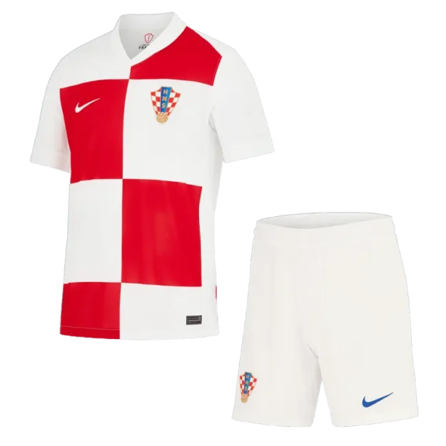 Men's Croatia Home Kit(Jersey+Shorts) Euro 2024
