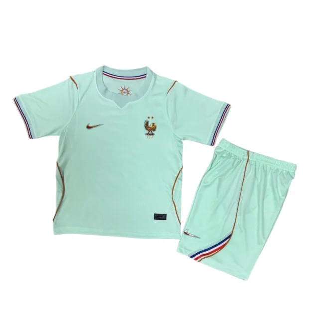 France World Cup 2026 Away Kids Short Sleeve Kit & Jersey + Shorts Fan Version