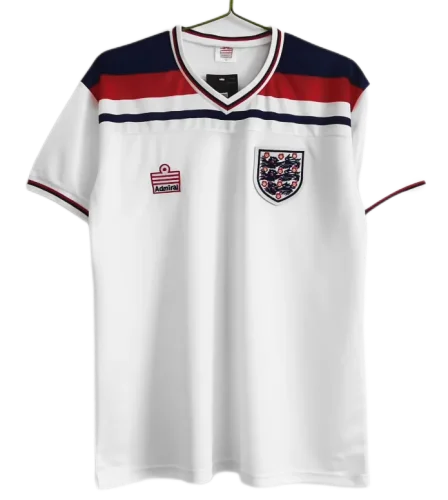 1982 England Retro Soccer Jersey Home Replica