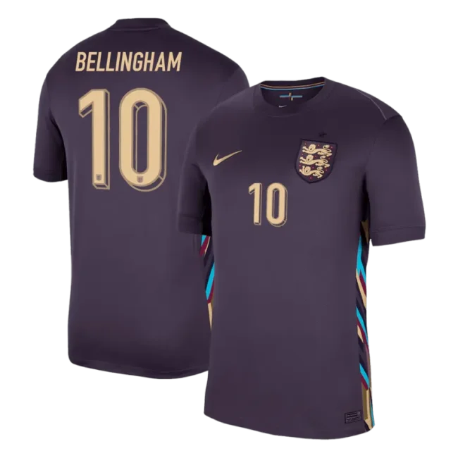 England Away Jersey EURO 2024 RICE #4 KANE #9 BELLINGHAM #10 FODEN #11