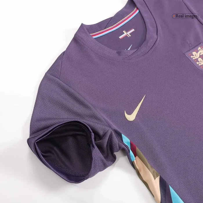 Kids England Away Soccer Socks 2024 Children Apparel