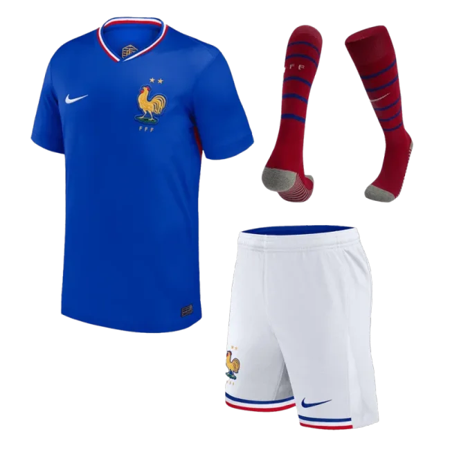 2024 France Home Whole Kit(Jersey+Shorts+Socks) Euro