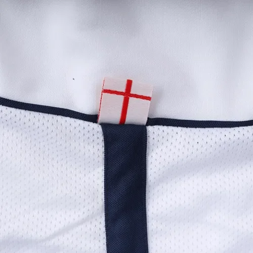 2002 England Retro Soccer Jersey Home Replica World Cup
