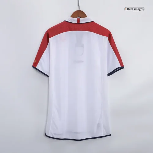 2004 England Retro Jersey Home Replica Euro Cup