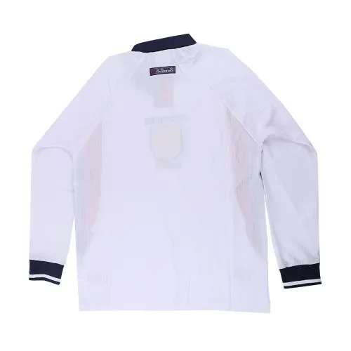 1998 England Retro Long Sleeve Jersey Home Replica World Cup