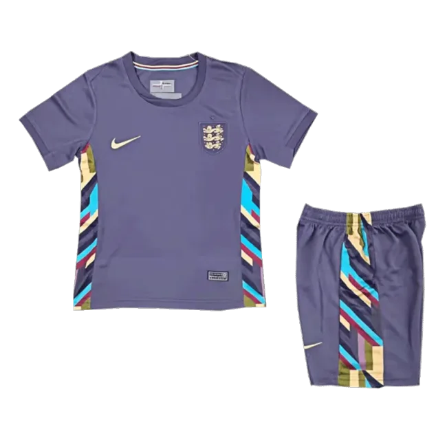 Kids England Away Soccer Socks 2024 Children Apparel