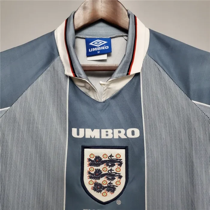 1996 England Retro Soccer Jersey Away Replica Euro Cup