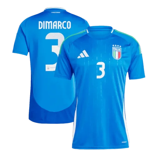Italy Home Jersey CHIESA #14 BARELLA #18 DIMARCO #3 EURO 2024
