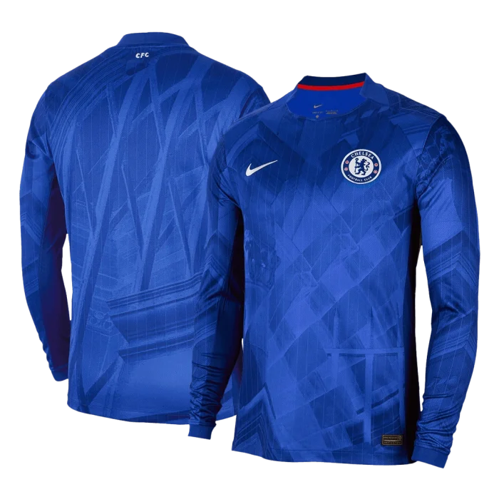 Chelsea Long Sleeve Jersey Home Football Shirt 2025-26