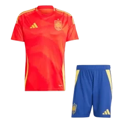 Spain Home Kit(Jersey+Shorts) Soccer Apparels Euro 2024