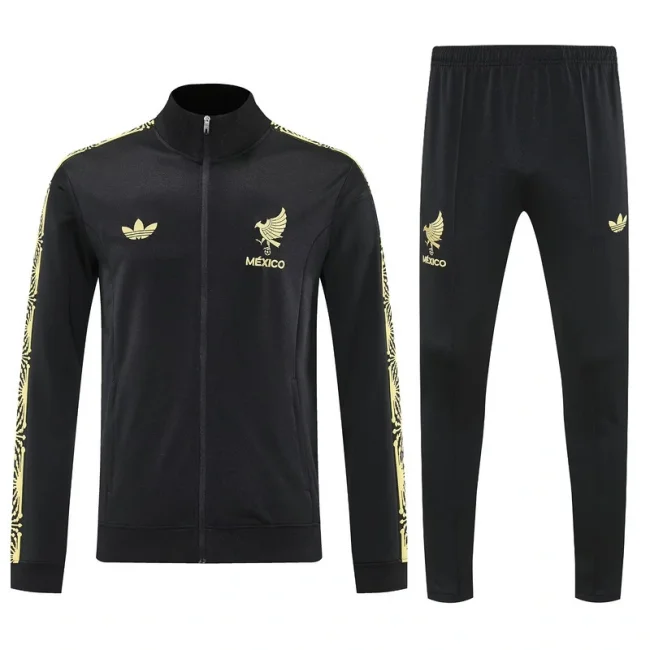 2025 Mexico Football jersey Training Kit (jacket+Pants) Black