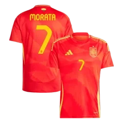 Spain Home Jersey LAMINE YAMAL #19 RODRIGO #16 MORATA #7 Euro 2024