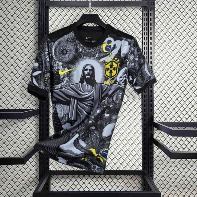 2024 Brazil Christ the Redeemer Special Kit Shirt Football