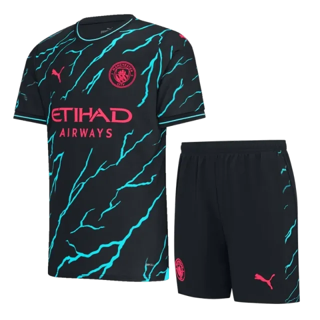 2023/24 Manchester City Third Away Kit Jersey+Shorts