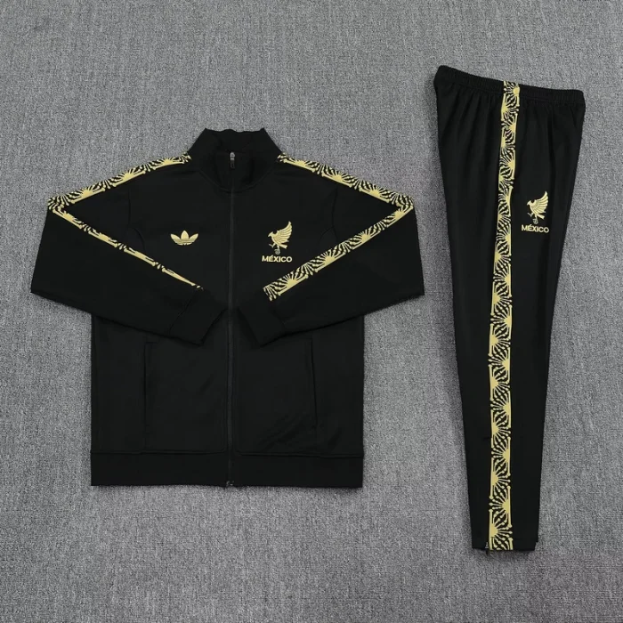 2025 Mexico Football jersey Training Kit (jacket+Pants) Black