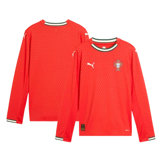 Portugal Long Sleeve Jersey Home Football Shirt 2025
