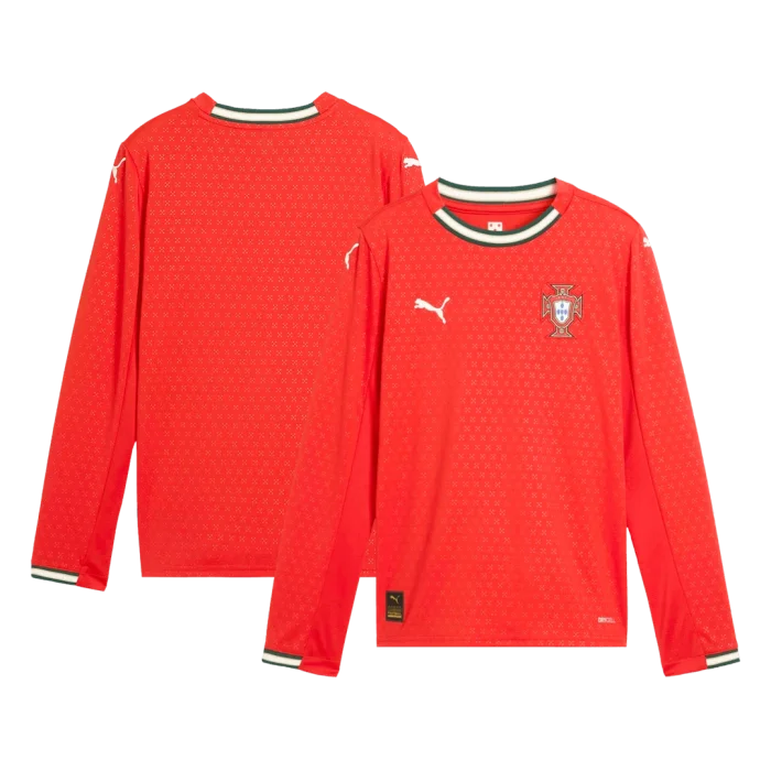 Portugal Long Sleeve Jersey Home Football Shirt 2025