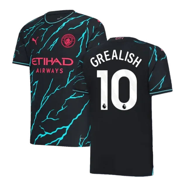 2023/24 HAALAND #9 DE BRUYNE #17 J.ALVAREZ #19 FODEN #47 Manchester City Third Away Jersey
