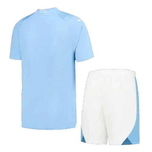 2023/24 Manchester City Home Jersey Kit(Shirt+Shorts)