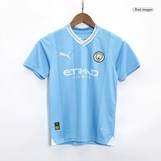 2023/24 Kids Manchester City Home Kit(Jersey+Short+Socks)