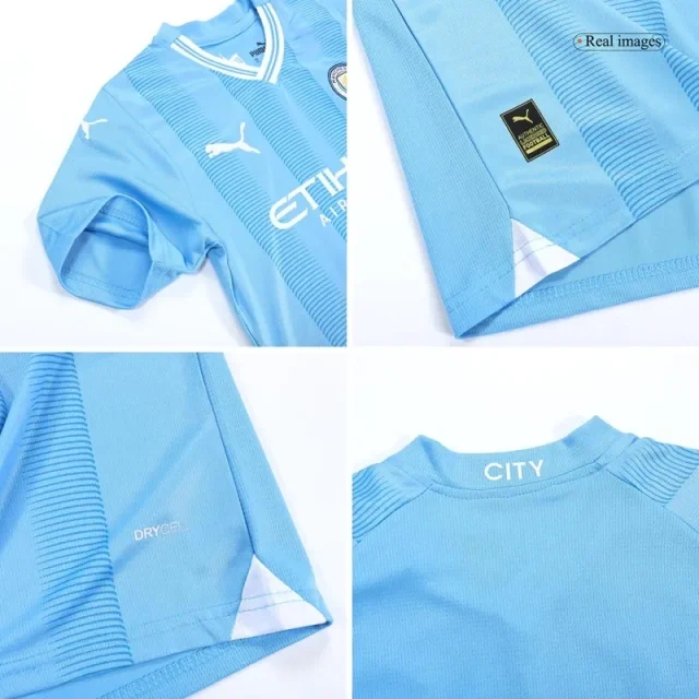 2023/24 Kids Manchester City Home Kit(Jersey+Short+Socks)