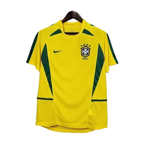 Brazil Retro Jersey Home World Cup 2002