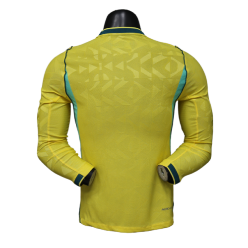 Brazil 2026 World Cup Home Long Sleeve Kit & Jersey Player Version