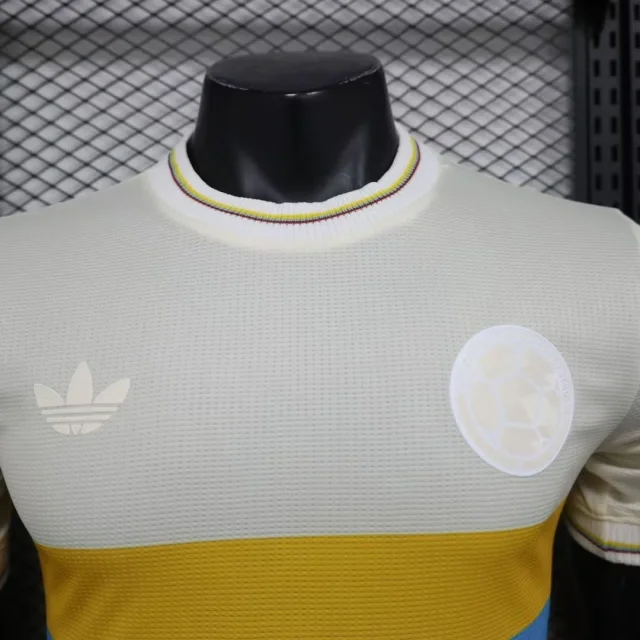2024-25 Colombia Nation Jacquard 100th Anniversary Edition Player Version Football Jersey Soccer Shirt
