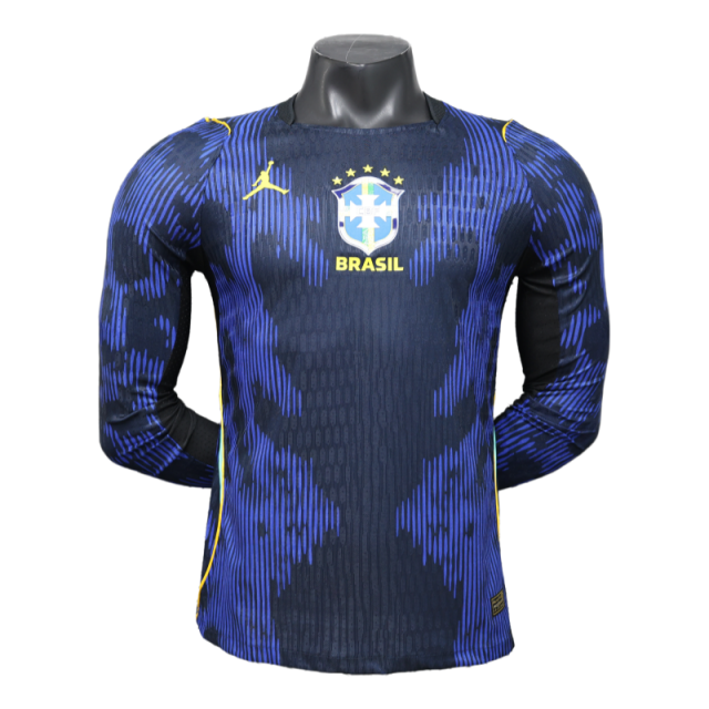 Brazil World Cup 2026 Away Long Sleeve Kit & Jersey Player Version