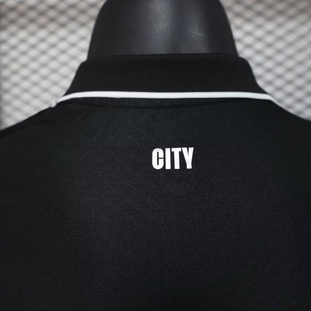 Manchester City Black Away Football Shirt 2025/2026 Player Version