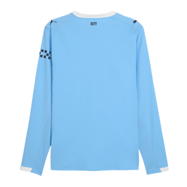 Manchester City Home Long Sleeve Football Shirt 2025-26 Fan Version